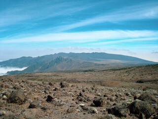 Arid Plane of Mount Kilimanjaro