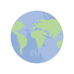 Fototapeta na wymiar world map globe