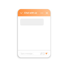 Mobile messenger app interface. Chatbot window design. Life chat customer service form. Virtual assistant bot template. Vector illustration.