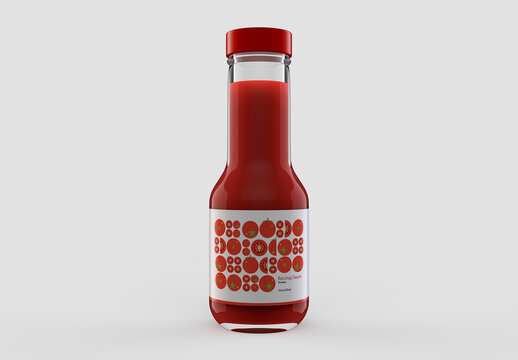 Ketchup Sauce Mockup