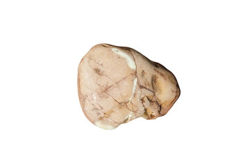 natural sea stone isolated on white background. pebble for design