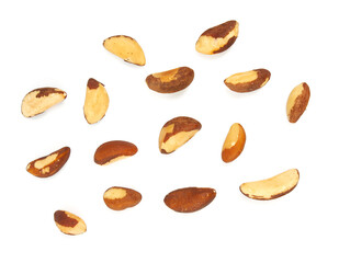 Brazilian nut isolated on white