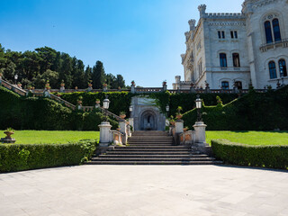 Vieo of Miramare Castle in Trieste