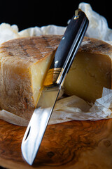 Queso curado de cabra de producci&oacute;n artesanal