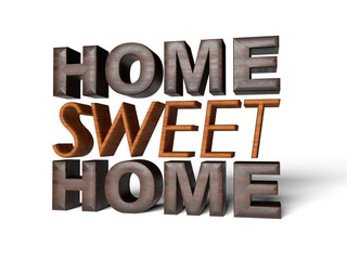 Letrero de madera de Home Sweet Home