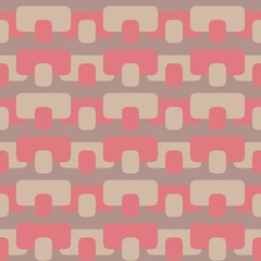 Rounded abstract seamless pattern - accent for any surfaces.