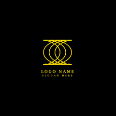 Logo design with golden yellow color for beauty