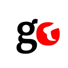 Go logo design vector templates 