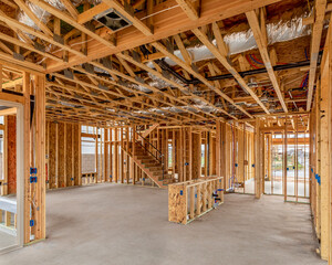 interior of home under construction