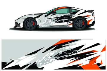 Obraz na płótnie Canvas Car wrap graphic racing abstract background for wrap and vinyl sticker
