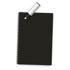 notepads for booklet design. Notebook paper. School notebook. Vector illustration. Stock image.