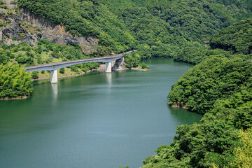 夏の鳴淵ダム　福岡県篠栗町　Narufuchi Dam in summer Fukuoka-ken Sasaguri-town