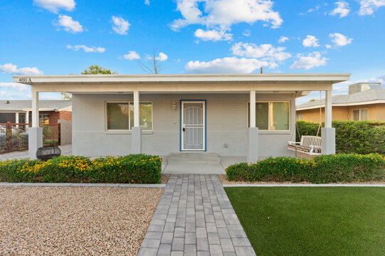 Exterior Front Of A Small Home