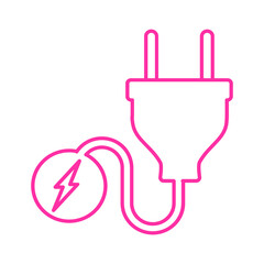 plug cable icons symbol vector elements for infographic web