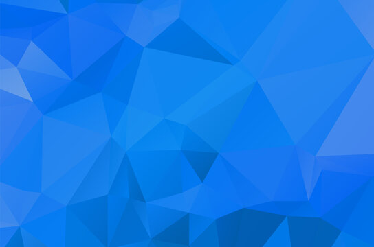 Blue Geometric Pattern Triangles Polygonal Design For Web And Background, Application