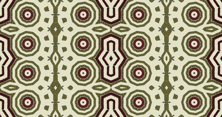 seamless pattern in autumn colors on a yellow background