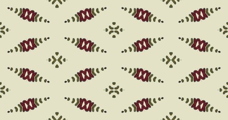 seamless pattern in autumn colors on a yellow background