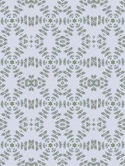 small seamless watercolor pattern of foliage on a gray background