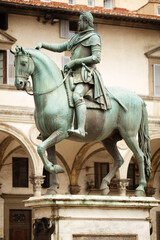 Fototapeta na wymiar Equestrian statue of Ferdinando I, Florence