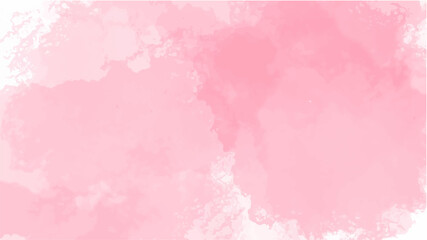 Pink watercolor background for your design, watercolor background concept, vector.