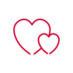 Valentine heart symbol design of valentine, wedding day card of romantic, love theme. Vector illustration