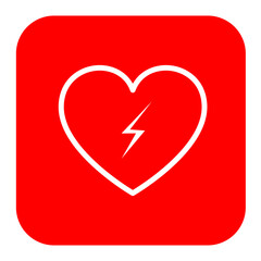 heart cpr medical icon vector design	
