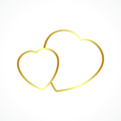 Valentine heart symbol design of valentine, wedding day card of romantic, love theme. Vector illustration