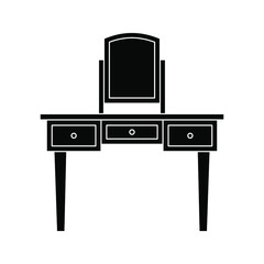 Dressing Table icon. Furniture sign. Vector illustration