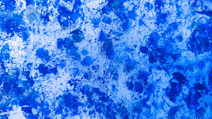 Fototapeta na wymiar Navy Abstract Watercolour. Azure Watercolor Wallpaper. Cobalt Grunge Poster. Blue Texture Shape. Paint Stain. Design Trendy. Art Paper. Splash Background.