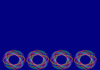 background with circles multi color 