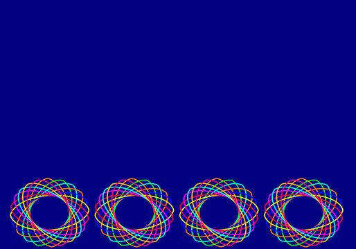 background with circles multi color 