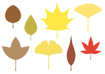 木の葉セット・枯葉（JPEG）