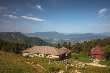 Fototapeta na wymiar Plateau du Semnoz, lac d'Annecy