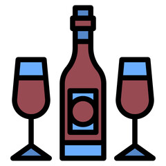 wine line icon