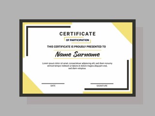 simple certificate template design