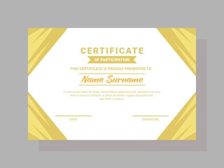 certificate card template