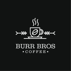 Coffee shop logo design vector