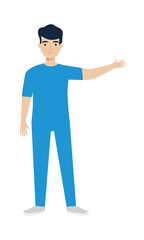 cartoon male nurse
