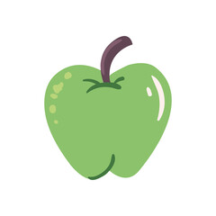 Isolated apple fruit