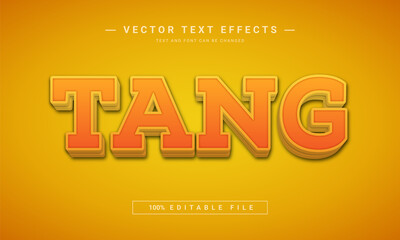 Tang Editable text effect template
