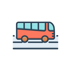 Color illustration icon for Travel