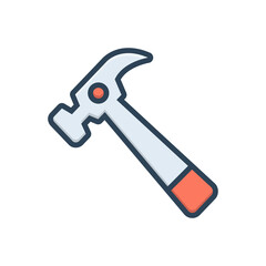 Color illustration icon for Hammer