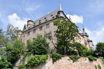 Das Marburger Schloss in Hessen Deutschland