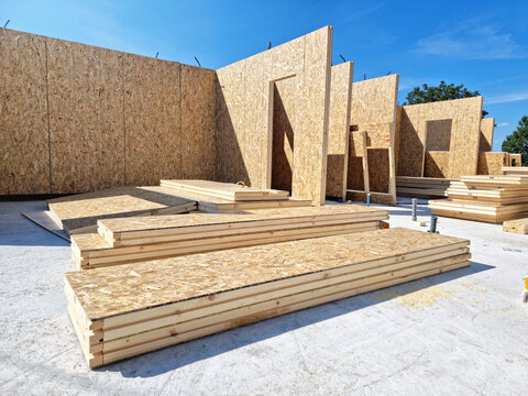 Construction of new and modern prefabricated modular house