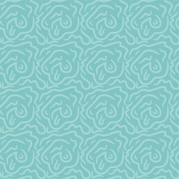 tiffany blue primitive naive hand drawn brushstroke seamless pattern. vector doodle endless pattern for textile wrapping digital paper template