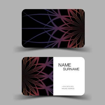 Business card template, vector design editable. illustration EPS10