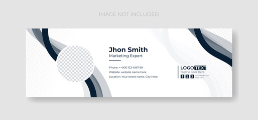 email signature business corporate templates design and corporate modern email signature vector illustration