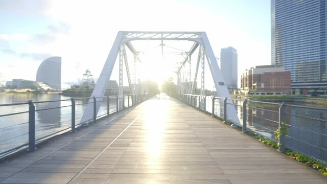 みなとみらい　鉄橋遊歩道