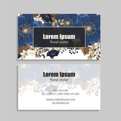 Business Card Set. Vector illustration. EPS10. Template
