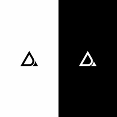 letter DA, AD arrow logo - obrazy, fototapety, plakaty
